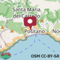 Map Bright apartment in center of Positano