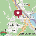 Mapa CA' GIALLA 5 - sul Lago di Lugano, balcone e parcheggio -