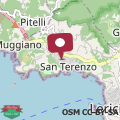 Map Cà Nicola on the beach San Terenzo Golfo dei Poeti