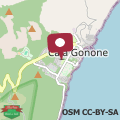 Mapa Cala Gonone - Casa del Mirto