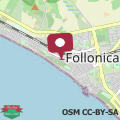 Map camera vicino a mare e pineta