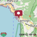 Mapa Camogli vista mare