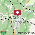 Mapa Campiglio Bilocale Dolomiti