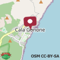 Mappa Casa Antonietta Cala Gonone 150 mt dal mare