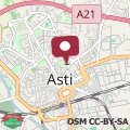 Map Casa Aster large new and strategic apartment in Asti