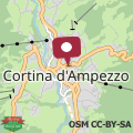 Map Casa Ca dei Fiori a due passi dal centro di Cortina