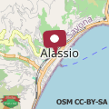 Map Casa Celeste, bilocale nel pieno centro di Alassio