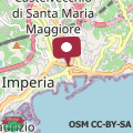 Map CASA DANTE: Oneglia Centro-Marina-Spiagge (3 min)