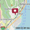 Mapa casa del lago Maggiore Lesa