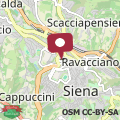 Mapa Casa del Riccio, Palio Siena