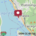 Mapa Casa delle Palme con terrazza sul lago e spiaggia