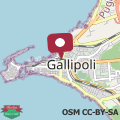 Karte Casa dello Ionio al centro di Gallipoli