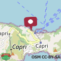 Map Casa di charme panoramica a Capri sulla spiaggia.