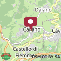 Map CASA DIAF appartamento incantevole Carano Ville di Fiemme