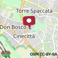 Mapa Casa Ferrini a Cinecittà - vicino alla metropolitana linea A
