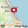 Map Casa frontemare roseto
