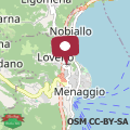 Map Casa Gardenia in Menaggio with parking