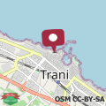 Mappa CASA GIO'-vista mare,tribunale e castello nel pieno CENTRO di Trani-WIFI