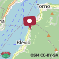 Mapa Casa Giulietta Caronti with view of lake Como