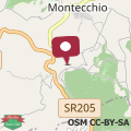 Map Casa in collina