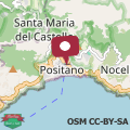 Mapa Casa Leucosia, Positano centro