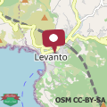 Mapa Casa Mario, Levanto