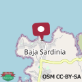 Mappa Casa Mariuccia Baja Sardinia, 80 m a piedi dalla spiaggia, vista mozzafiato sulla baia, Parcheggi coperti privati