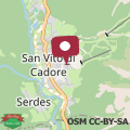 Map Casa Mary, Mansarda panoramica a S Vito di Cadore