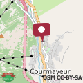 Mappa Casa Mountain View Courmayeur