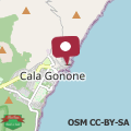 Map Casa nella Roccia a Cala Gonone