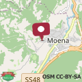 Map Casa Panoràma in the heart of the Dolomites, Moena