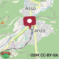 Mapa Casa PierGiulia Canzo, Como