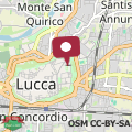 Map Casa Prospero Lucca city centre