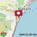 Mapa Casa Roma-Alassio