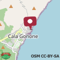 Mapa Casa Salsedine Cala Gonone