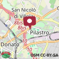 Mapa CASA SAN GIORGIO Bologna Fiera silenzioso con parcheggio gratuito