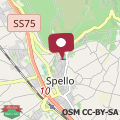 Map Casa Tiglio di Spello