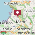 Mapa Casa vacanza "Nonna Matilde" a Meta di Sorrento, 600mt dal mare, casa per 4