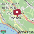 Map Casa vacanze a Prosecco - Trieste