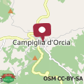 Map Casetta Campiglia d'Orcia