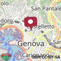 Map Castelletto House Genova City Center - Happy Rentals