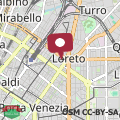 Mappa Central Hostel Milano