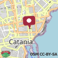 Mapa Central house in catania