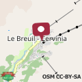 Map Cervinia ski escape with Plateau Rosa view and garage