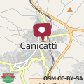 Mappa Charming apartment in Canicatti, 40 m² with private terrace.