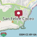 Karte Circeo Old Town - a 600 mt dal mare - Regina Margherita, 5