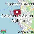 Map ClickSardegna ClickSardinia Alghero Spectacular waterfront Neptune apartment with sea-facing terraces and garden