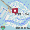 Map COLOMBINA HOME Venice with canal view