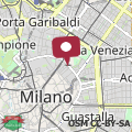 Map ComeCasa design apartment Montenapoleone - Spiga