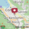 Mapa Como centro Piccola Suite